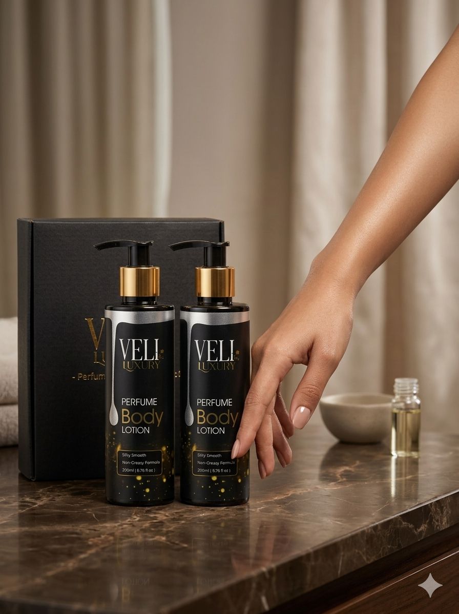 VELI Perfume Body Lotion Pack of 2 | Long Lasting Fragrance